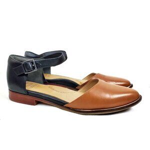 Ziera Pillow Walk Lacey 37W Color Block Leather Comfort Low Heel Mary Jane Shoes